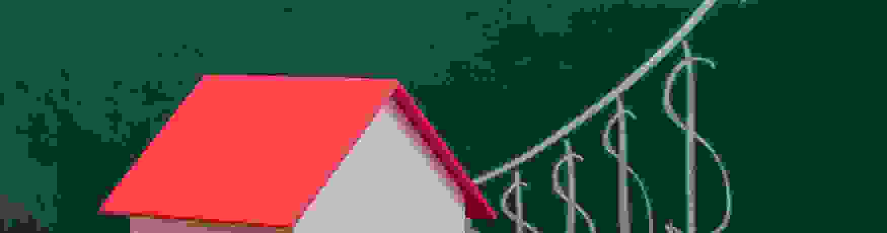 Soaring house prices concept