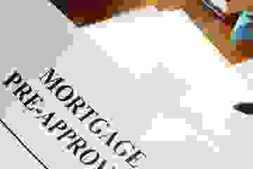 Close-up of mortgage pre-approval paperwork